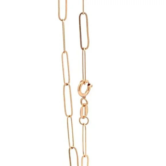 18K Yellow Gold Bracelet Paperclip 0.96 gram Size 8 inches - Picture 3 of 8